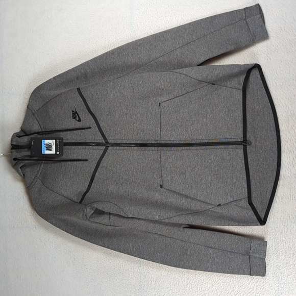 Nike Men's Windrunner Gray Full Zip Performance Sports Hoodie Jacket Size‎ XXL